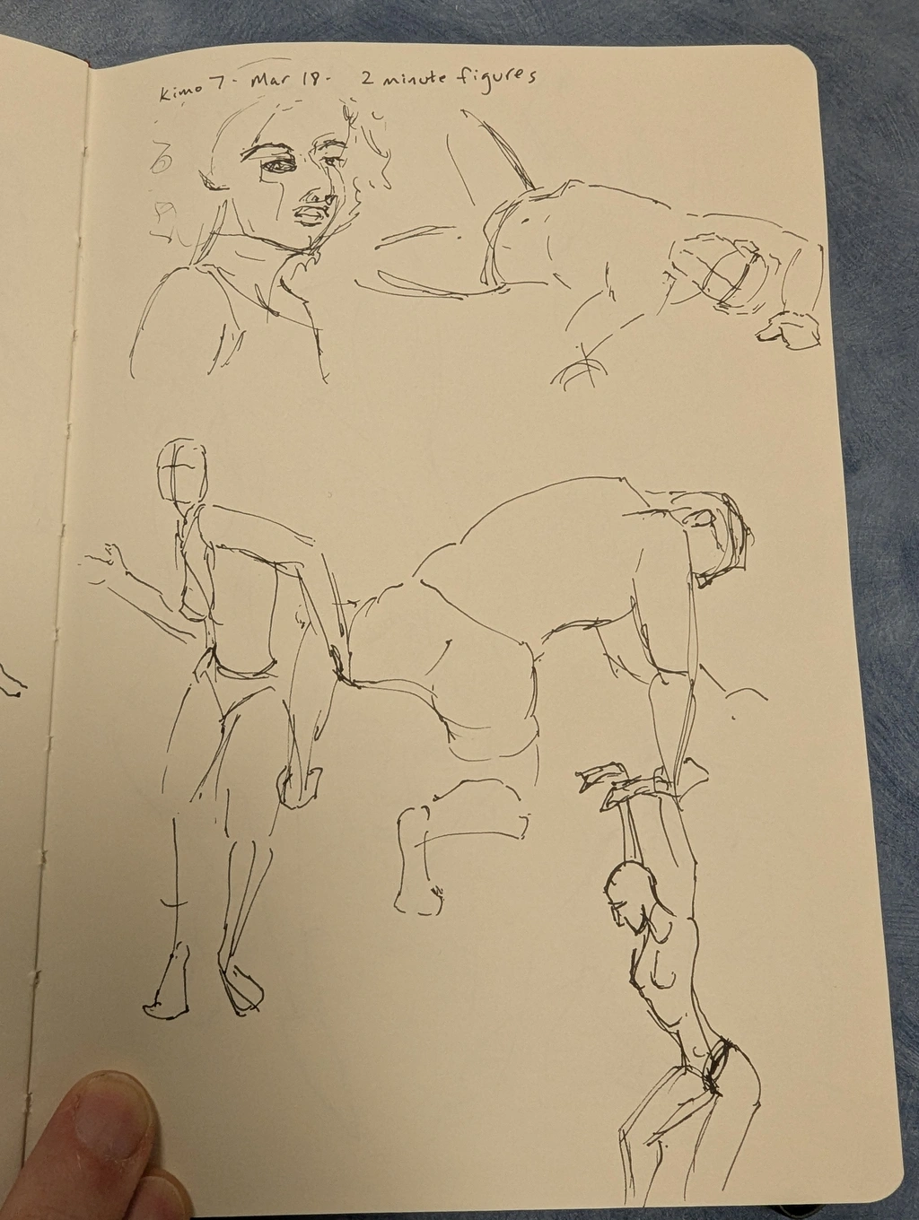 5 ink gesture drawings