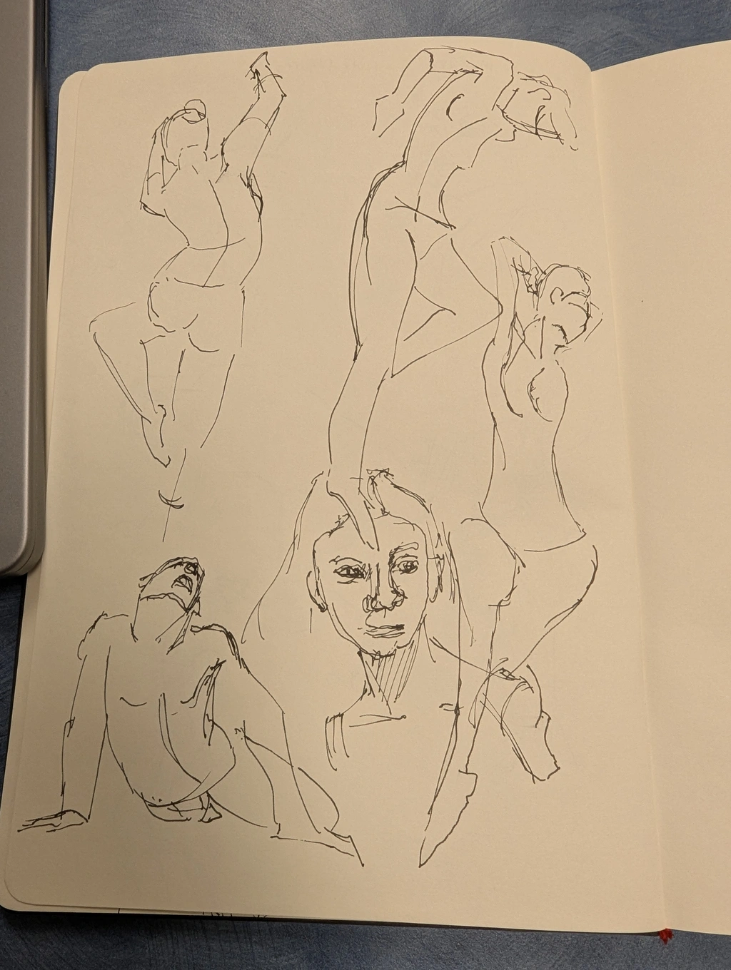 5 more ink gesture drawings