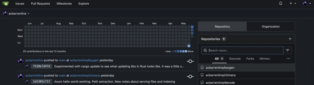 Screenshot of Gitea